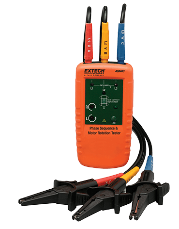 extech 480403 : motor rotation and 3-phase tester