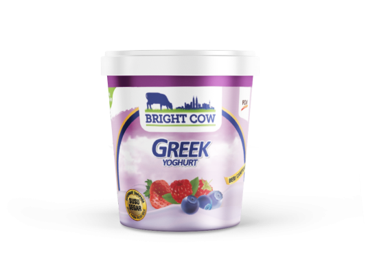 Bright Cow Greek Yogurt - MixBerries (6 x 400g)