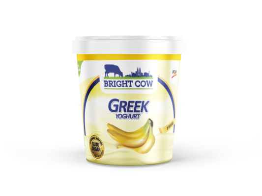 Bright Cow Greek Yogurt - Banana (6 x 400 G)