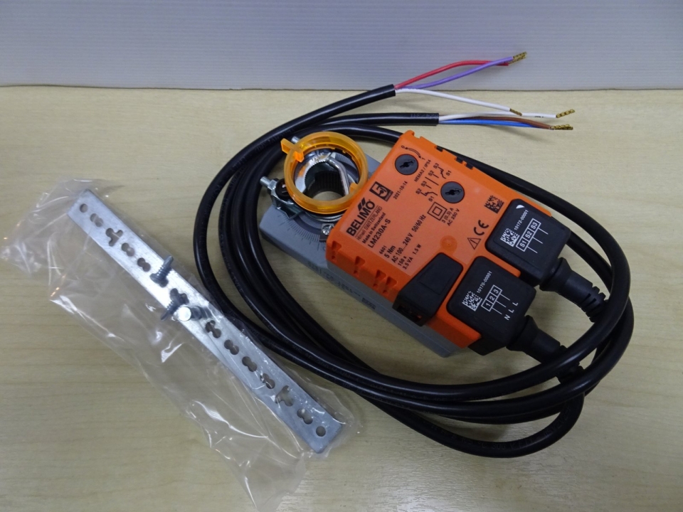 BELIMO LM230A-S OPEN-CLOSE NON-SPRING-RETURN DAMPER ACTUATOR 5NM, 230VAC, 50/60HZ WITH 1 X SPDT