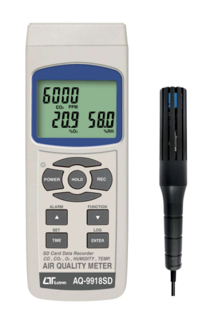 LUTRON AQ-9918SD AIR QUALITY METER