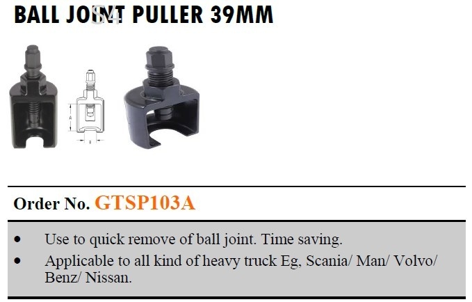 S4Tools Universal Ball Joint Puller 39MM (For Commercial Heavy Trucks)