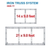 (Outdoor) Iron Truss System 14x9.8 feet & 21x9.8 feet Iron Truss System