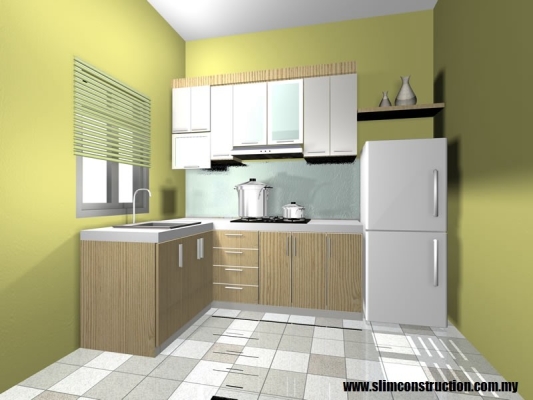 Rujukan Reka Bentuk 3D Kabinet Dapur