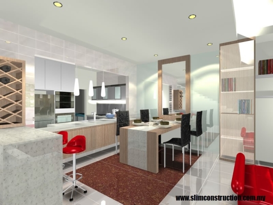 Rujukan Reka Bentuk 3D Kabinet Dapur