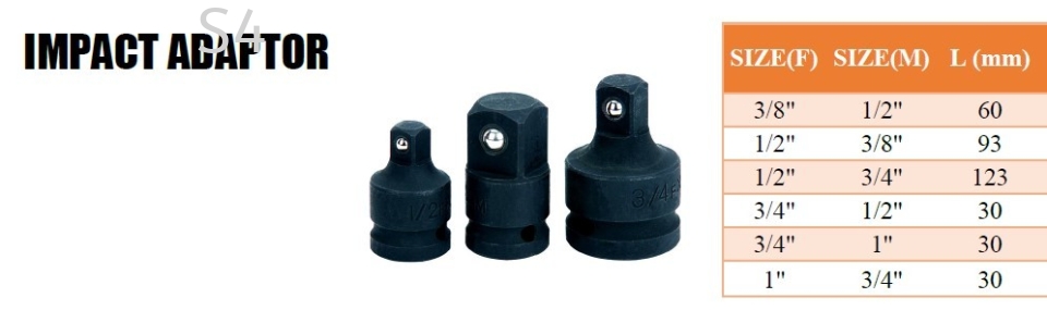 Universal CR-MO Industrial Impact Adaptor Socket
