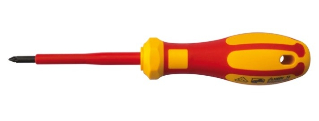  125-3086 - RS PRO Pozidriv Insulated Screwdriver PZ1 Tip, VDE 1000V Approved