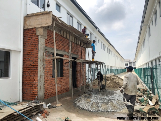 Extension Kitchen By Concrete Slab Reference In Klang Valley 