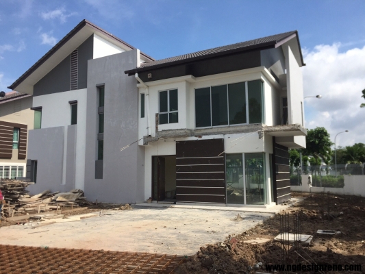 Contoh Bina & Sambungan Depan Rumah Di Klang