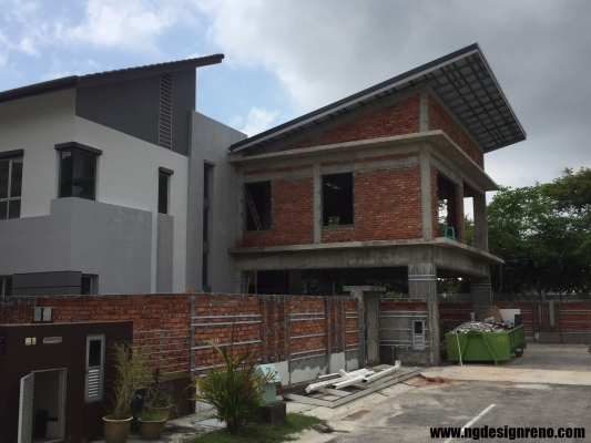 Contoh Bina & Sambungan Depan Rumah Di Klang