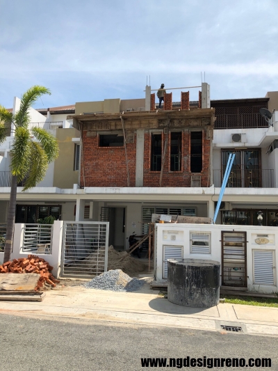 Contoh Bina & Sambungan Depan Rumah Di Klang