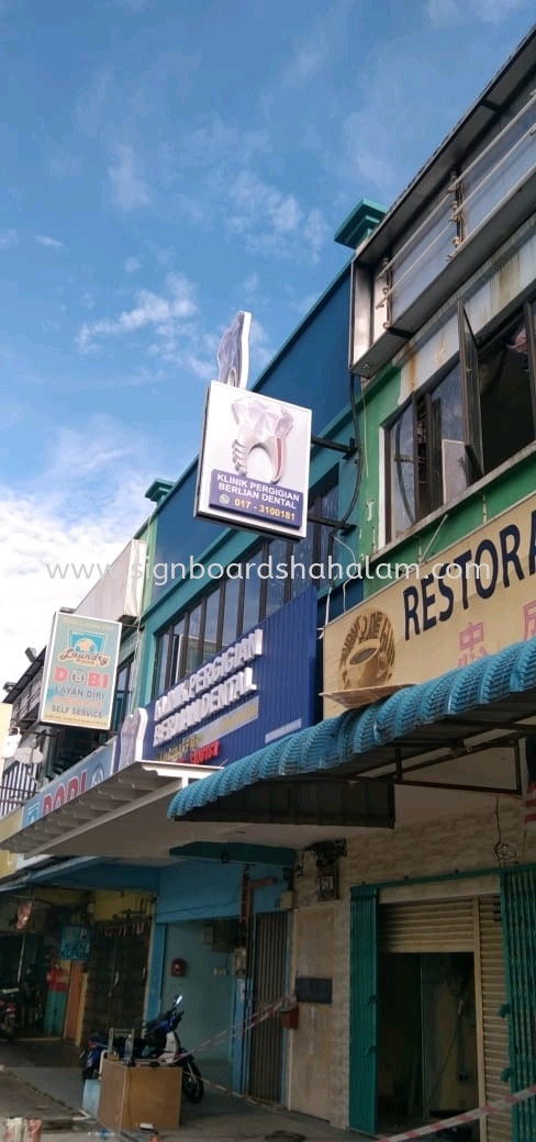 Klinik Pergigian Berlian Banting - Double side Signboard With 3D LED Frontlit