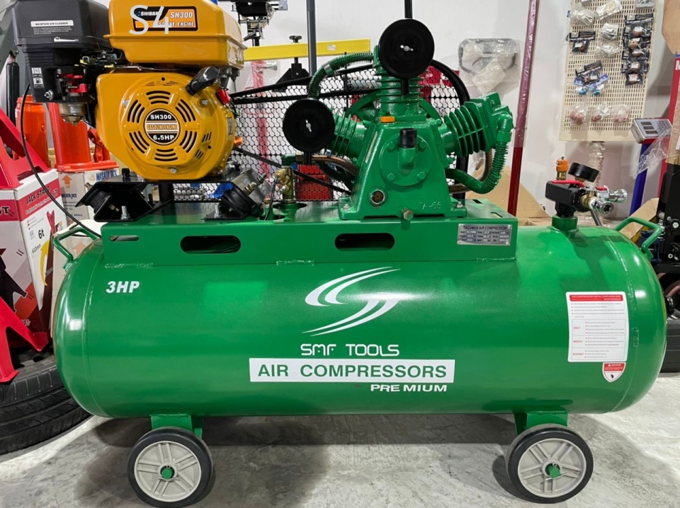 SMFTOOLS Premium | 30HUE 6.5HP Petrol Engine Air Compressor Outstation Type