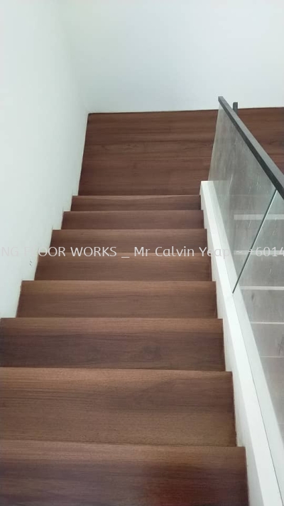 Balau wood staircase