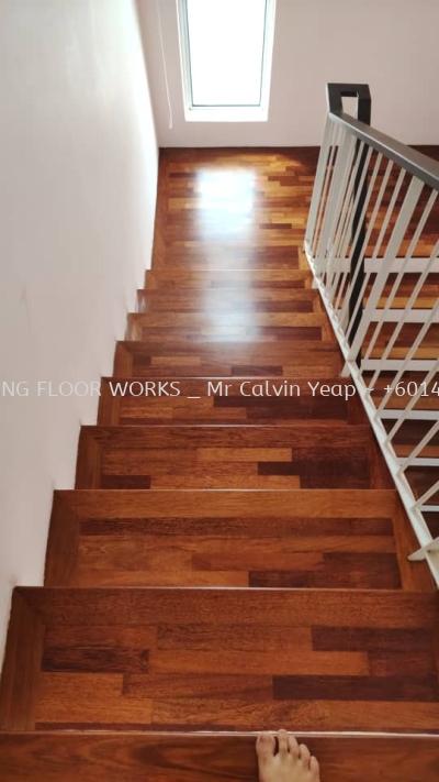 Merbau wood staircase 