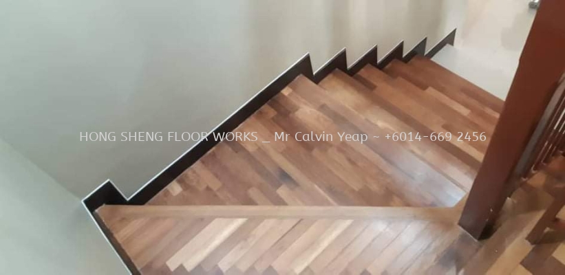 Merbau wood staircase 