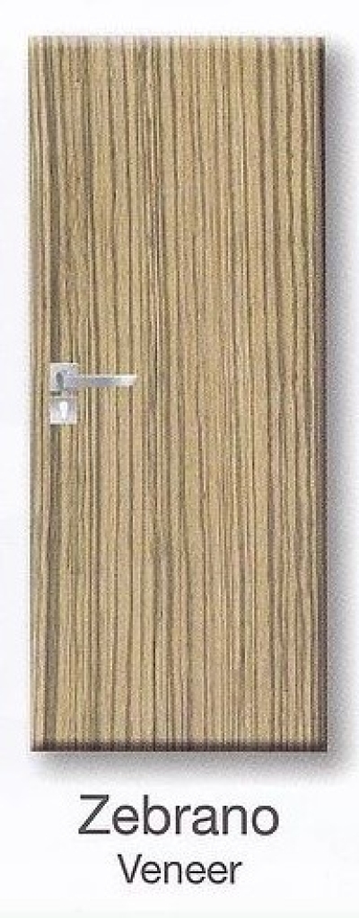 Laminate Door - Zebrano Veneer