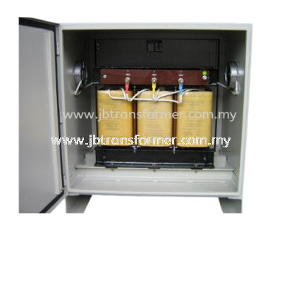 Three Phase Isolating Transformer c/w metal casing & cooling fan