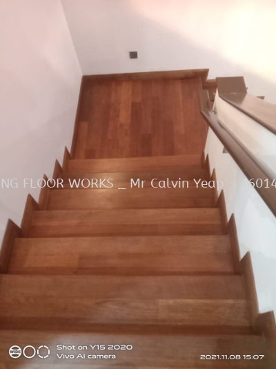 Merbau wood staircase