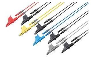 hioki l1000 voltage cable red, yellow, blue, gray 1 each, 4 black. 1kv