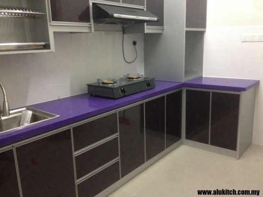 Sample Of Quartz Stone Table Top Kitchen Cabinet Negeri Sembilan