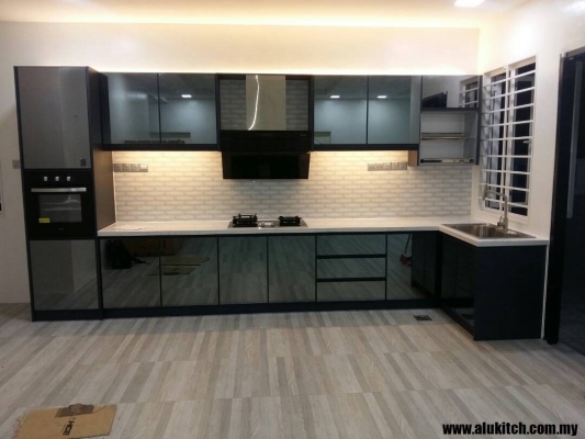 Sample Of Quartz Stone Table Top Kitchen Cabinet Negeri Sembilan