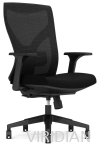 43 Venon-M (Black PP) mid back office chair FNOE Series Office Chair Office Furniture