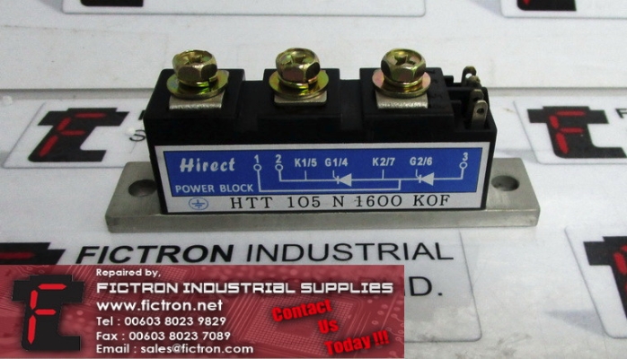 HTT 105 N 1600 KOF HIRECT Thyristor Module Supply Malaysia Singapore Indonesia USA Thailand