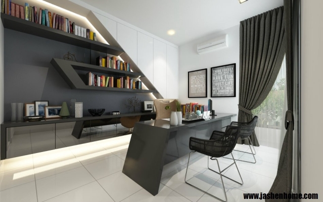 Custom Study Table & Study Room Reference Design In Klang