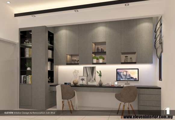 Custom Study Room Design Sample Adda Heights Johor Bahru