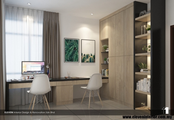 Custom Study Room Design Sample Adda Heights Johor Bahru
