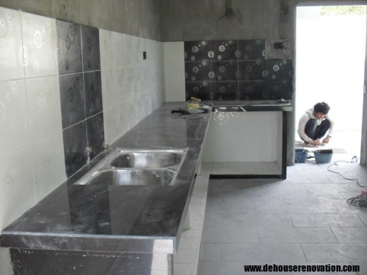 Kitchen Concrete Table Top Butterworth Penang