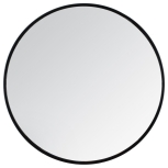 Solid Black Frame Mirror 600mm & 800mm