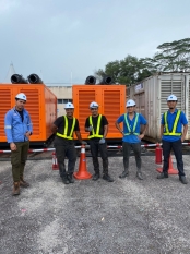 Job at SAJ Johor - water plant shutdown 5000KVA synchro system