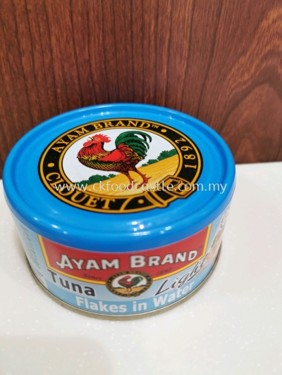 AYAM BRAND TUNA LIGHT FLAKES IN WATER  150GM