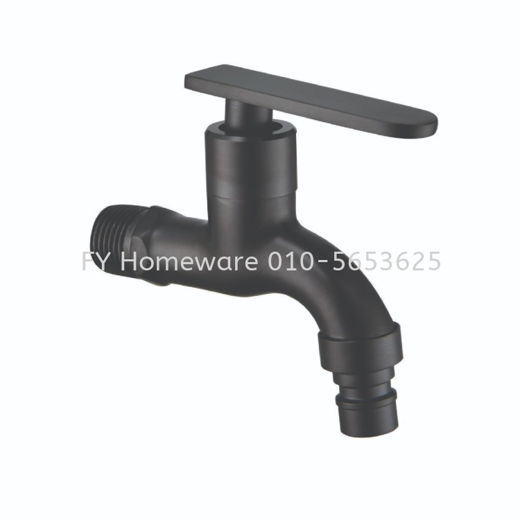 Cabana Matt Black 304 Stainless Steel Wall Hose Bib tap CB2515SS-BL