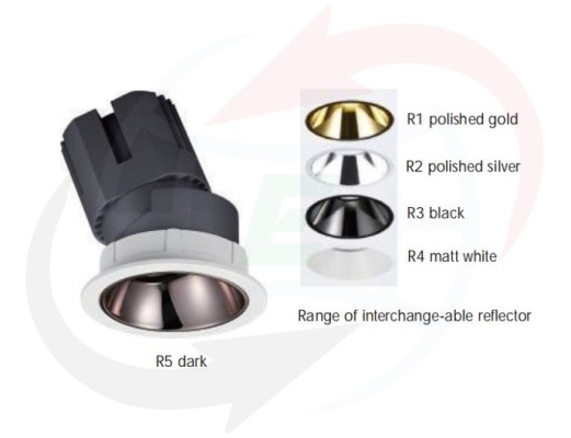 VS Lighting LED Recessed Eyeball Downlight Kupfer K3R 