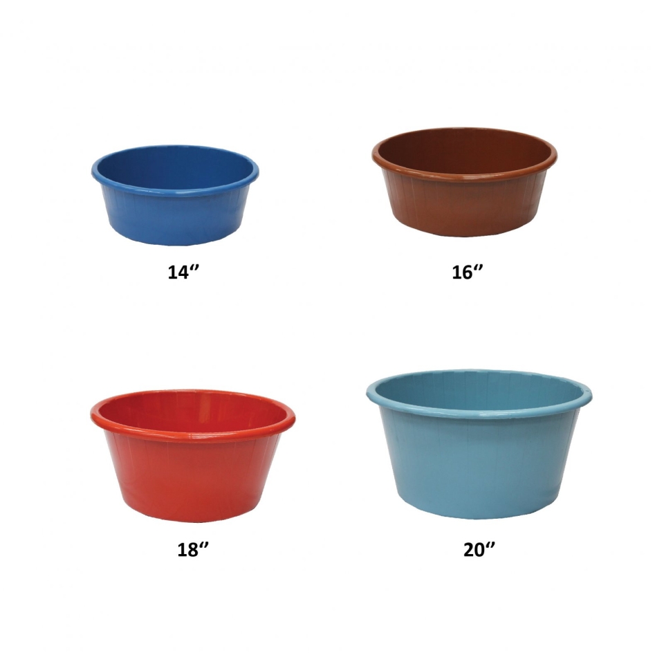 (V6160) 16" Economy Plastic Basin Plastic Basin Pail & Basin Series