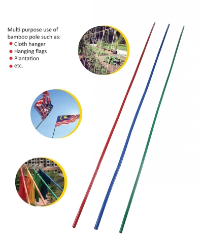 (9B) Plastic Coated Bamboo Pole