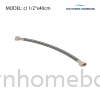 BATHROOM STAINLESS STEEL FLEXIBLE HOSE ELITE C) 1/2" X 40 CM Bathroom