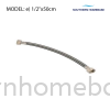 BATHROOM STAINLESS STEEL FLEXIBLE HOSE ELITE E) 1/2 X 50 CM Bathroom