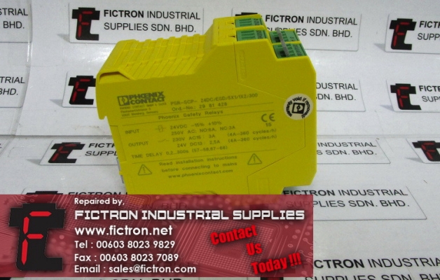 PSR-SCP-24DC ESD 5X1 1X2 300 PSRSCP24DCESD5X11X2300 PHOENIX CONTACT Safety Relay Supply Malaysia Singapore Indonesia USA Thailand