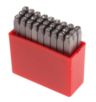 875-4720 - RS PRO 3mm x 27 Piece Engraving Letter Punch Set, (A to Z)