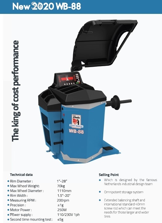 Wonder Taiwan | WB-88 Wheel Tire Balancer Machine