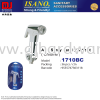 ISANO SANITARY ACCESSORIES HAND SPRAY ABS SPRAY HAND BIDET SET CHROME 1710BC (CL) KITCHEN & BATHROOM