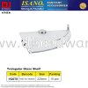 ISANO SANITARY ACCESSORIES  TRAINGULAR GLASS SHELF 220MM (CL) KITCHEN & BATHROOM