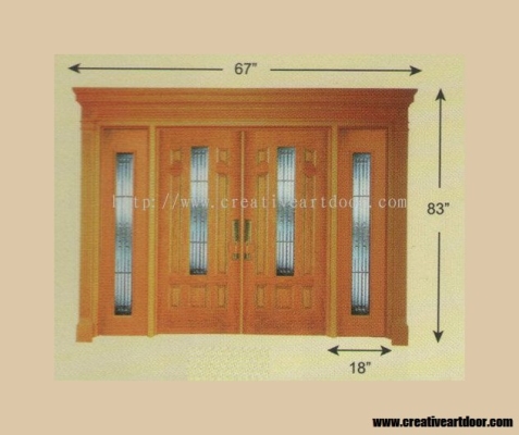 Pintu Kayu 4 Daun - CR 91