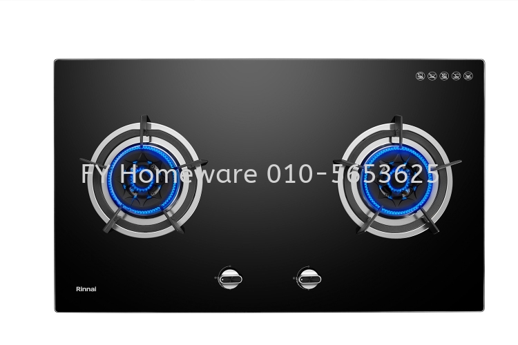 Rinnai RB-982G 2-Burner Flexi Hob Built-in Gas Hob (Glass)  (4.5kW)