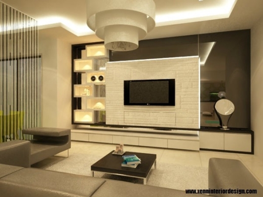 Built-in TV Console Design Sample In Kajang