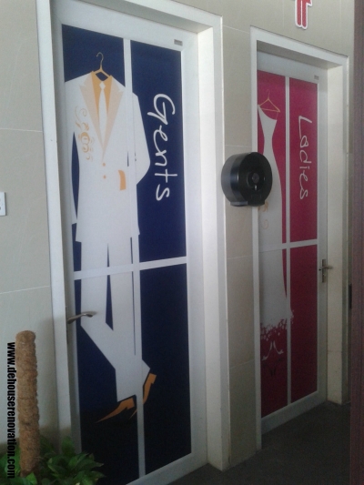 Gender Washroom Aluminium & Glass Door Reference In Butterworth Penang